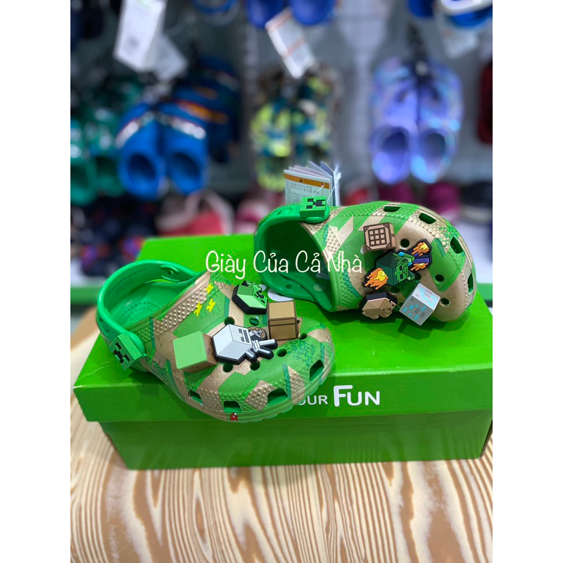 Dép sục Minecraft trẻ em