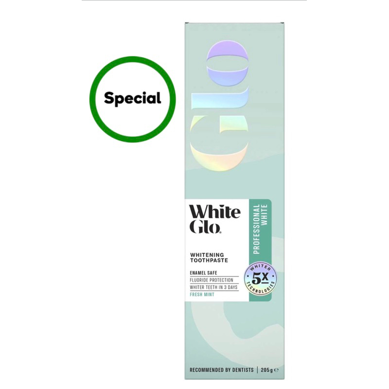 Kem đánh răng tối ưu trắng răng sau 3 ngày White Glo toothpaste whitening 205g