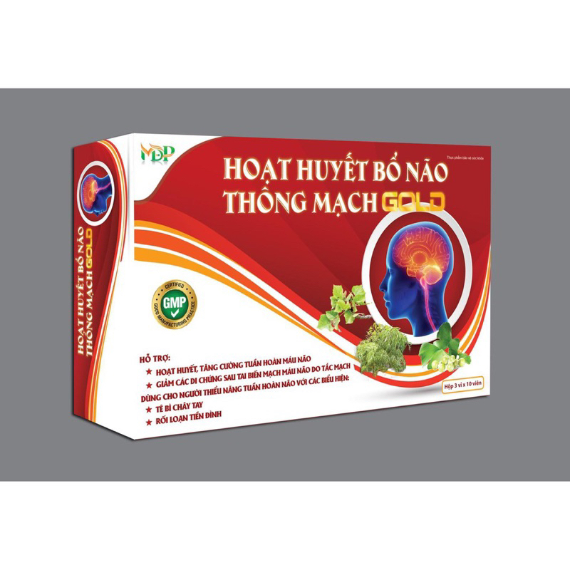 Hoạt Huyết Bổ Não Thông Mạch GOLD (30viên)