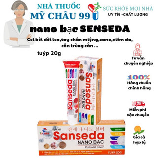 - tuýp bôi ngoài da sanseda nano bạc bôi thủy đậu,zona,eczema,herpes, viem da...