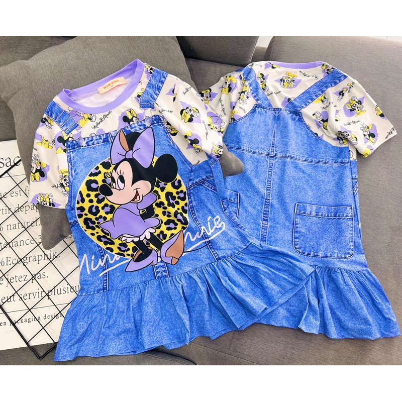 22-40kg | 021.Đầm bé gái thun lạnh loại 1 GIẢ YẾM JEAN