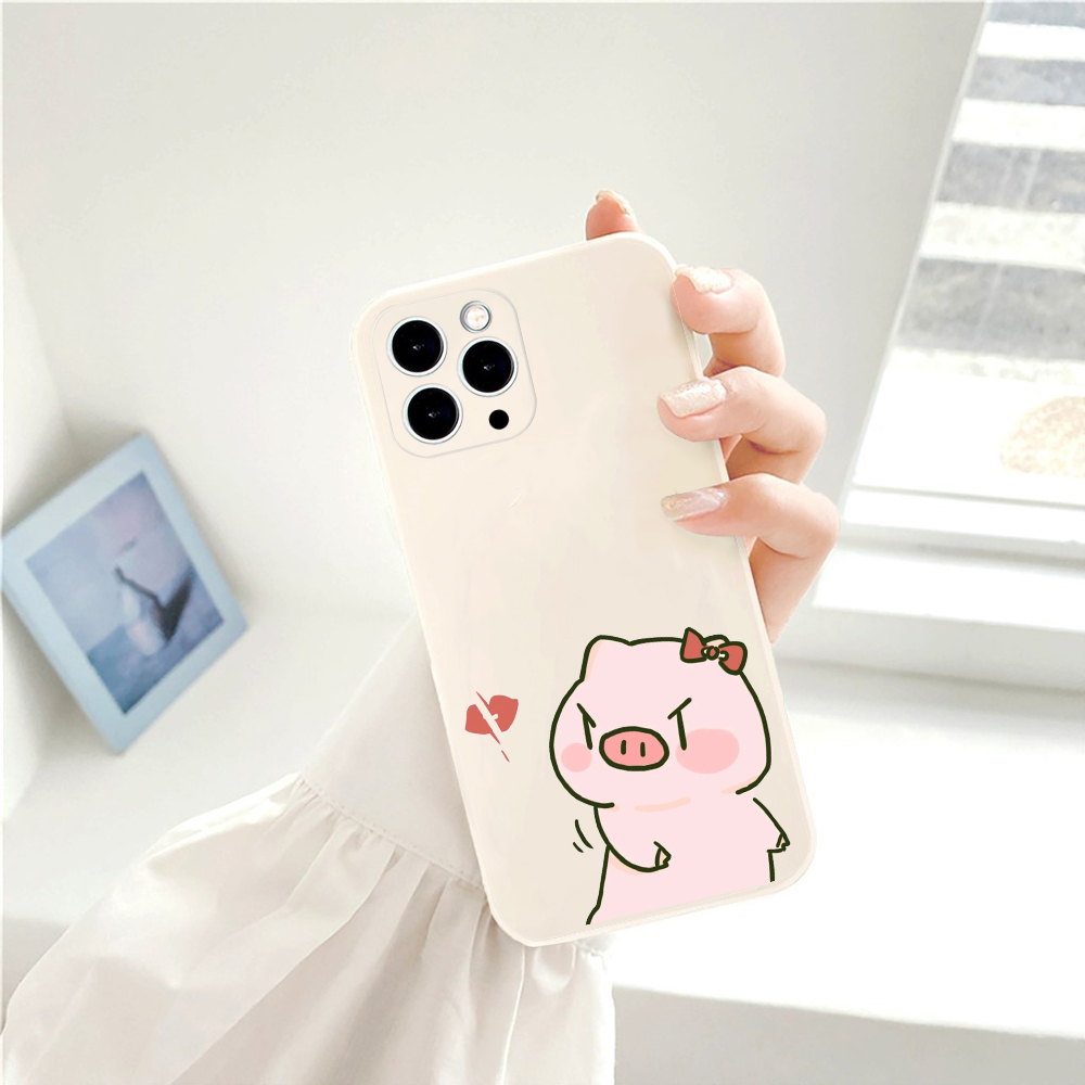 Ốp Iphone Viền Cạnh Vuông Mềm Bảo Vệ Camera In Hình Cặp Cute BVC Ip6/7/8/X/X/11/12/13/14/S/pro/promax/plus-Natu Phukien