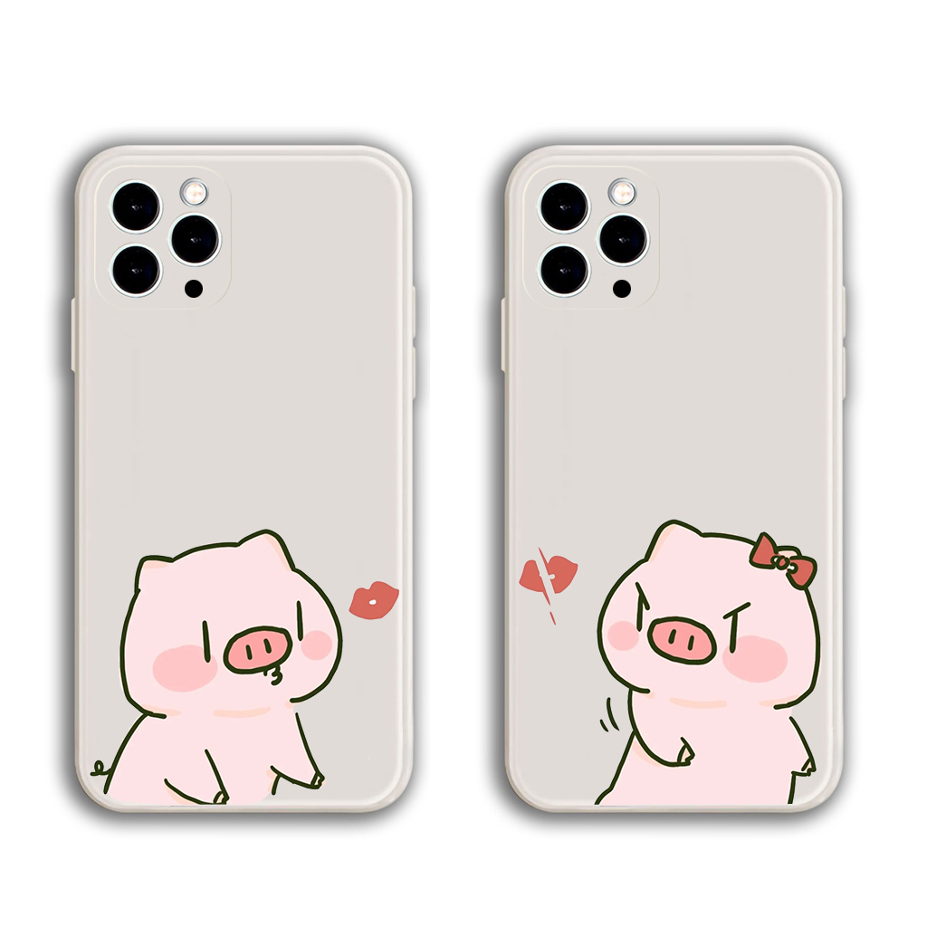 Ốp Iphone Viền Cạnh Vuông Mềm Bảo Vệ Camera In Hình Cặp Cute BVC Ip6/7/8/X/X/11/12/13/14/S/pro/promax/plus-Natu Phukien