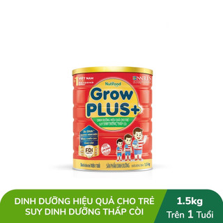 Sữa bột Nutifood GrowPlus đỏ 900g_1.5kg