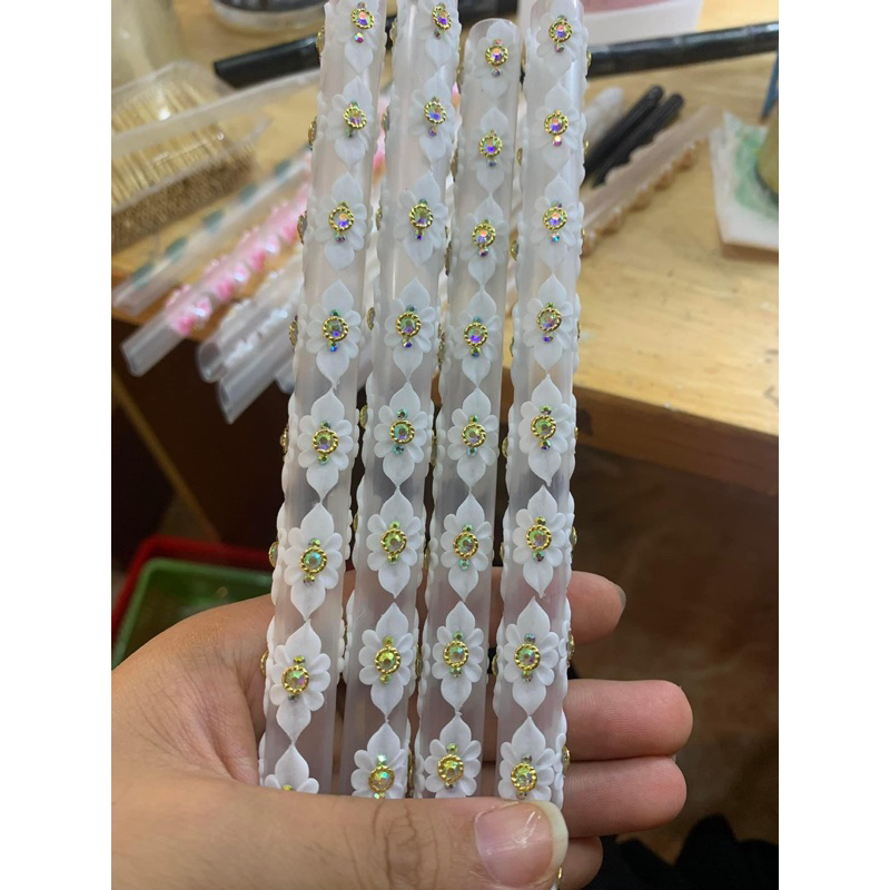 Hoa bột nail hoa đính tay  / GIÁ 1 BÔNG