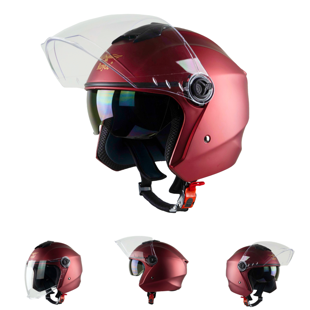 Mũ Bảo Hiểm Trùm Đầu Cao Cấp Royce XH01 Hai Kính - Lót Tháo Rời – Đủ Size M, L, XL – Hàng chính hãng – Bảo hành 12 tháng