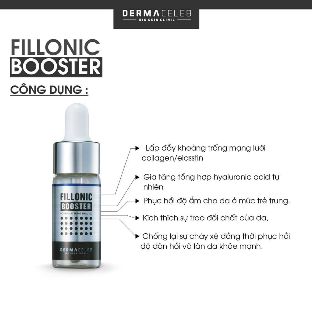 Tinh Chất HA Cô Đặc Cấp Nước Dermaceleb Fillonic Booster 10ml