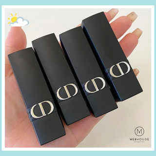   New 2022   Son Thỏi Di0r Rouge Forever Lipstick Vỏ Đen Nhám - Tặng Kèm Túi Giấy Hãng 