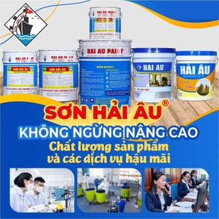 Sơn kẽm CAO CẤP HẢI ÂU dùng cho tàu biển (Bộ 5L) - Sơn mạ kẽm 2 thành phần EPOXY