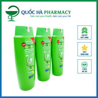 Dầu gội dược liệu Thái Dương 3 hương lá sạch gàu mềm mượt (màu xanh) chai 200ml - Quốc Hà Pharmacy