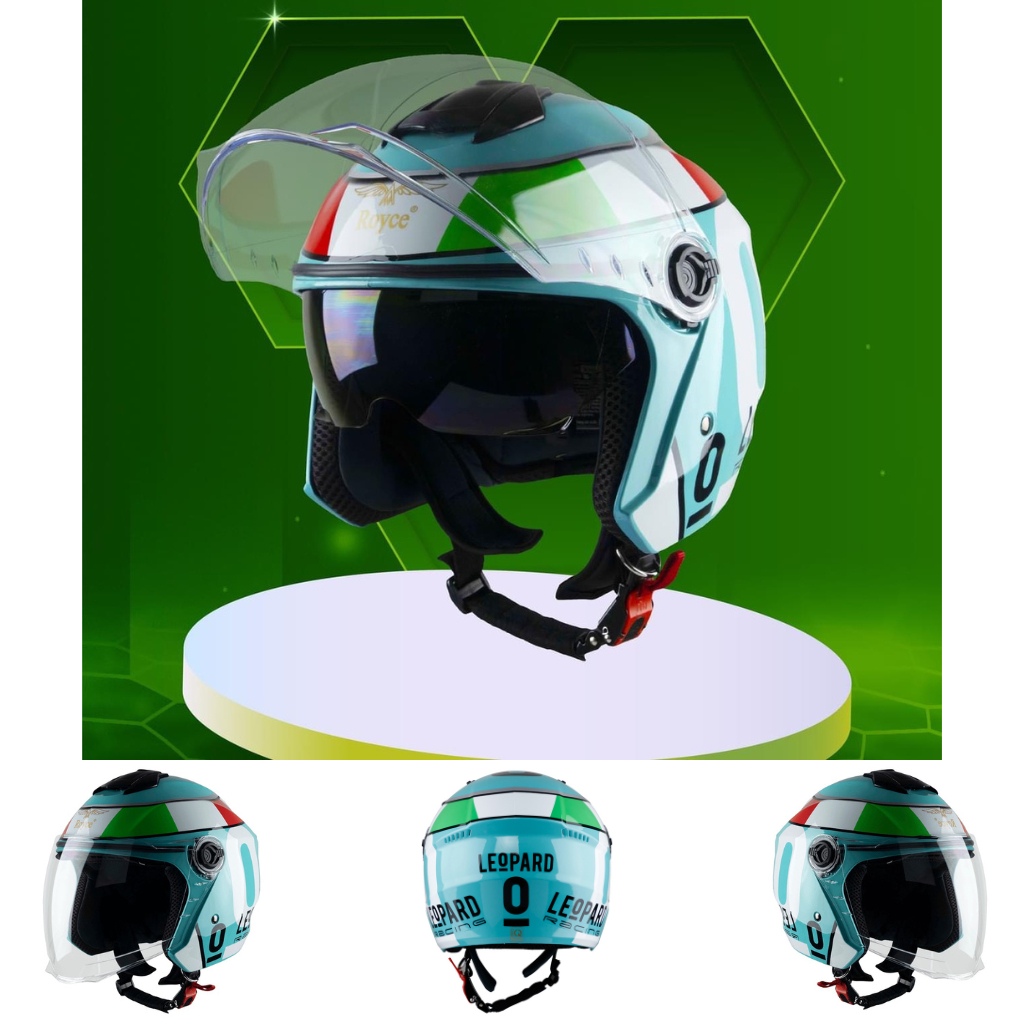 Mũ Bảo Hiểm Trùm Đầu Cao Cấp Royce XH01 Hai Kính - Lót Tháo Rời – Đủ Size M, L, XL – Hàng chính hãng – Bảo hành 12 tháng