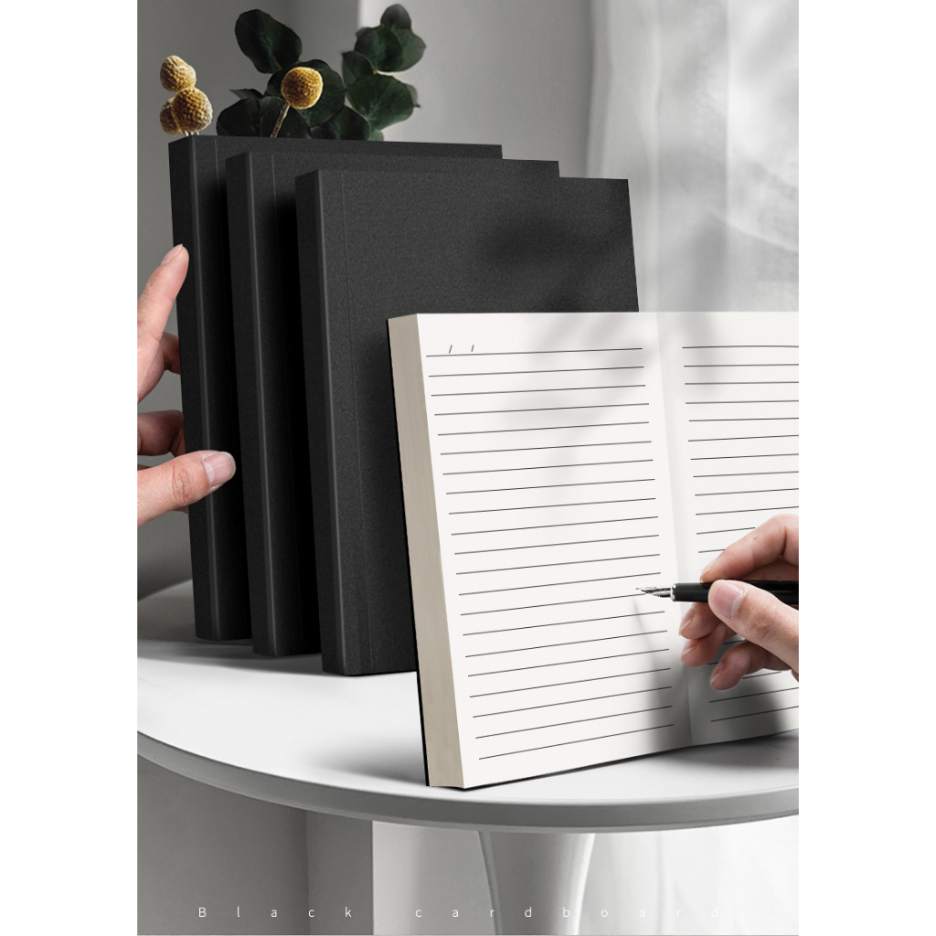 NB42 Sổ tay ghi chú bìa trơn kraft/ bìa đen B5 và A5
