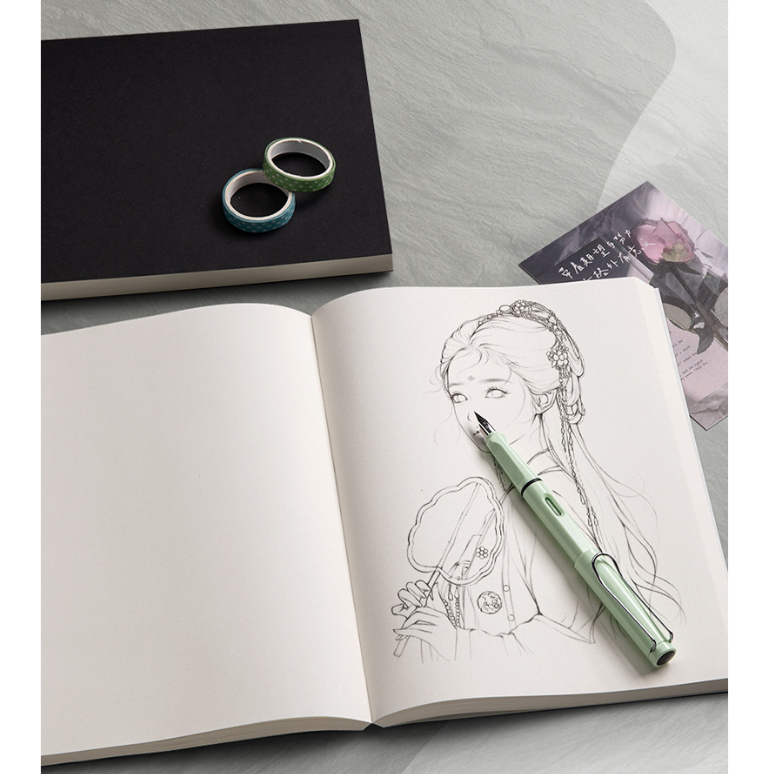 NB42 Sổ tay ghi chú bìa trơn kraft/ bìa đen B5 và A5