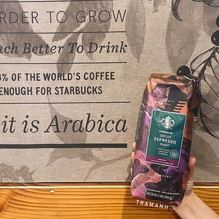   Gói 453g  STARBUCKS CÀ PHÊ NGUYÊN HẠT DECAF ESPRESSO ROAST WHOLE BEAN 