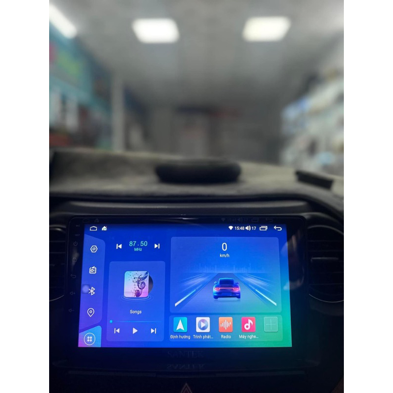 Màn Androi SanTek  New 2023 Combo Cam Lùi +Cam Hành Trình