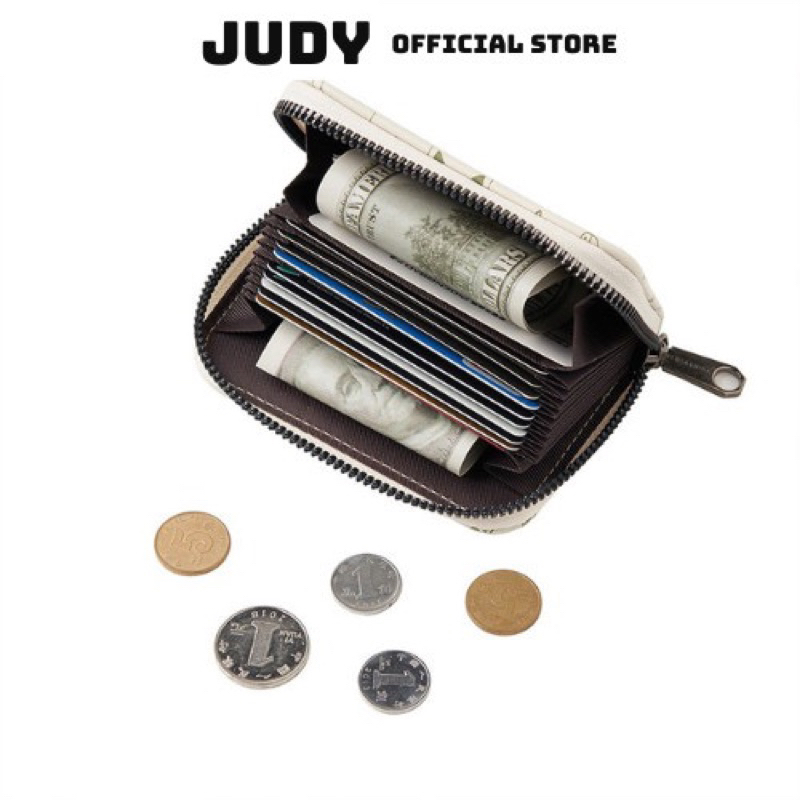 Ví Nữ Mini Nhiều Ngăn Cầm Tay Khoá Kéo Hoạ Tiết Cute Phong Cách Hàn Quốc 1087