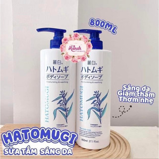 Sữa tắm trắng da hatomugi nhật bản 800ml