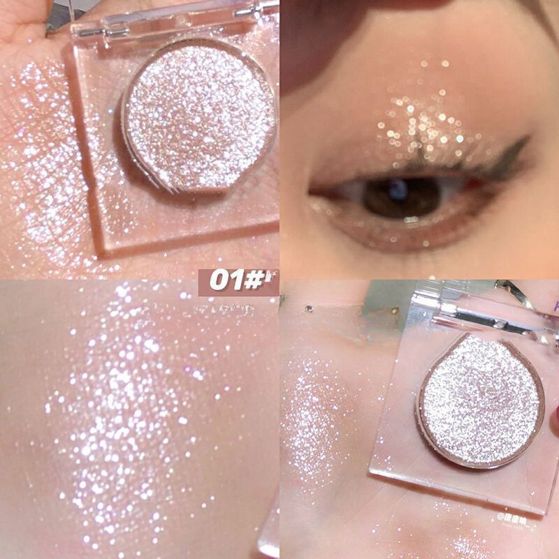 Bảng Phấn Mắt Ánh Ngọc Trai Siêu Sáng Trang Điểm Có Thể Sử Dụng Với Độ Bóng Cao Và Không Trang Điểm