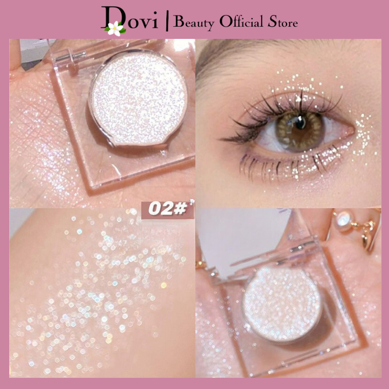 Bảng Phấn Mắt Ánh Ngọc Trai Siêu Sáng Trang Điểm Có Thể Sử Dụng Với Độ Bóng Cao Và Không Trang Điểm