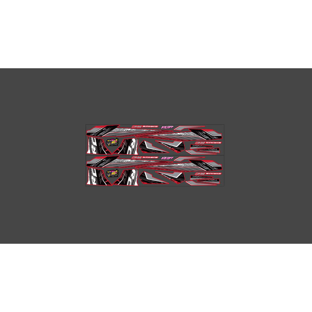 Tem ba lớp RC v2 cho cho sirius 50 - 110 cc nhản dán decal