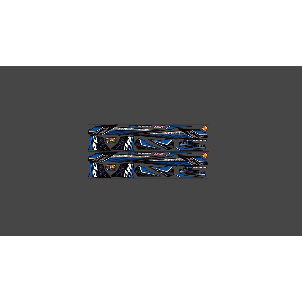 Tem ba lớp RC v2 cho cho sirius 50 - 110 cc nhản dán decal