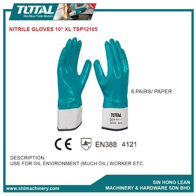 Găng tay làm việc trong môi trường dầu TOTAL TSP12105