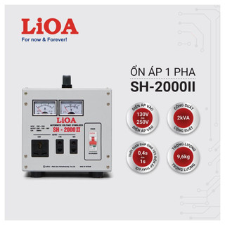 Ổn áp lioa 2kva sh-2000ii dải 130v - lioa 2kw 2000va 2000w 2 kg 2 ký 1 pha
