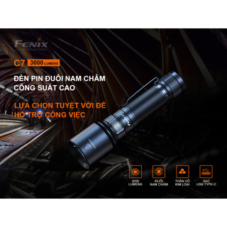 [ Chính Hãng] ĐÈN PIN FENIX C7 Luminus