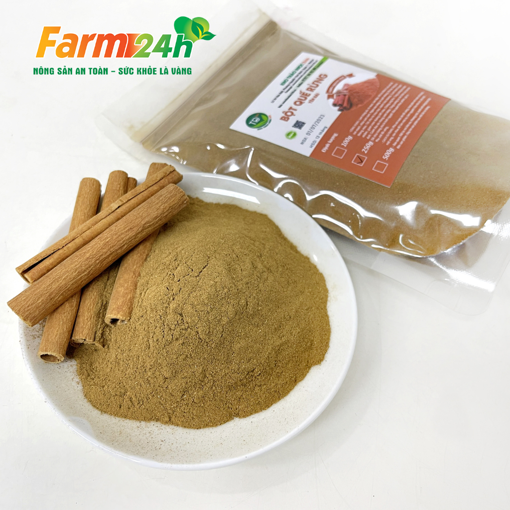 Bột quế rừng Yên Bái nguyên chất 100%, gia vị nấu ăn thơm ngon, làm đẹp, trắng da, ngừa mụ-n, xông nhà, khử mùi