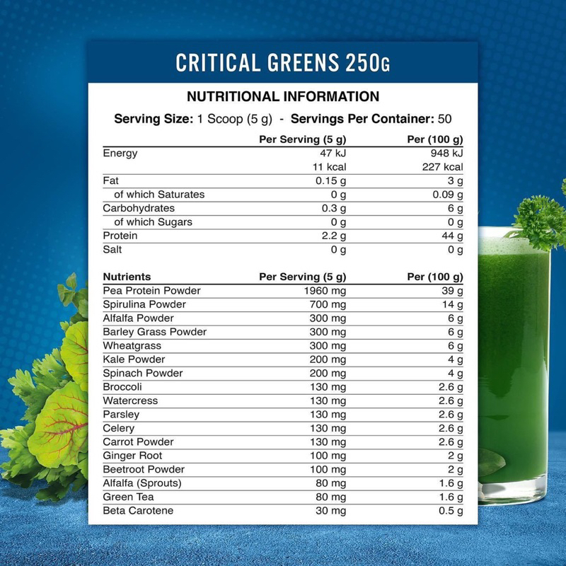 Applied Nutrition Critical Greens 150G-250G