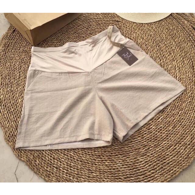 Quần Sooc Đũi Mặc Bầu Và Sau Sinh Đủ Size 40-74kg