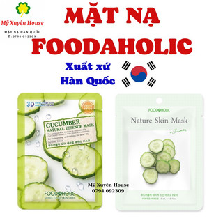 Mặt Nạ Dưa Leo 3D Foodaholic Chính Hãng Hàn Quốc