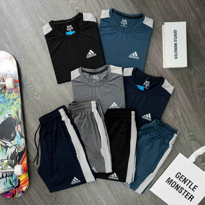 Bộ quần áo thế thao nam phối màu đơn giản, trẻ trung năng động B39