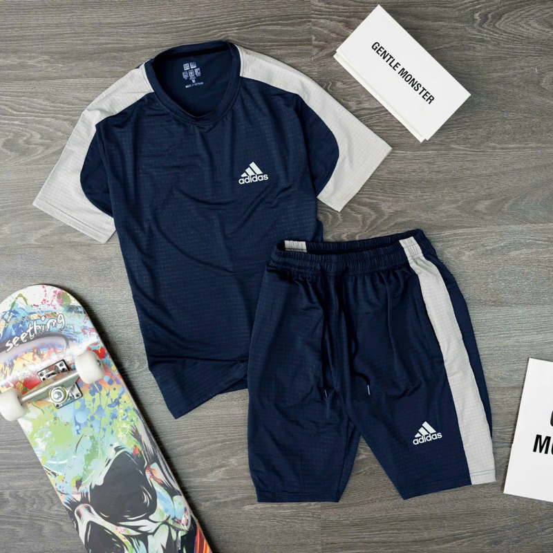 Bộ quần áo thế thao nam phối màu đơn giản, trẻ trung năng động B39