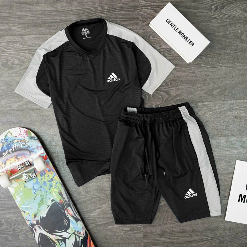 Bộ quần áo thế thao nam phối màu đơn giản, trẻ trung năng động B39