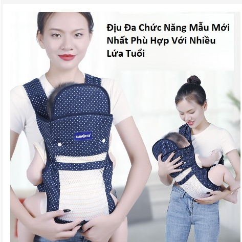 Đai, địu 4 tư thế cho bé 0-36 tháng