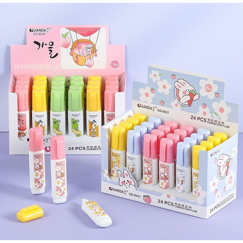 Bút xóa nước tròn, vuông nhiều hình dễ thương cute xinh xỉu