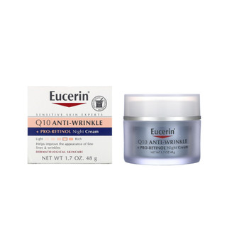 Kem dưỡng ban đêm chống lão hóa, xóa mờ nếp nhăn eucerin q10 anti-wrinkle + pro-retinol night cream