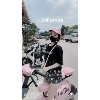 Áo Phông dập Loang chấm full 2 mặt thêu tang JELLYSTORE CỔ DỆT kèm ảnh thật và mẫu hot hit siêu cháy phố