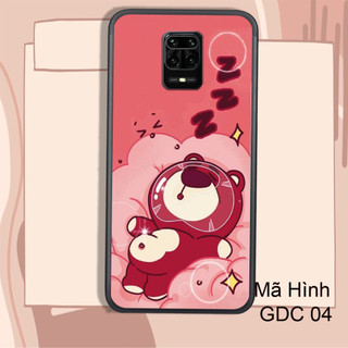Ốp Lưng XIAOMI REDMI NOTE 9 - NOTE 9S - NOTE 9 PRO  , In Hình Gấu Strawberry Nice.