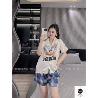 (FREESIZE TỪ 58KG TRỞ XUỐNG) ĐỒ BỘ NỮ LỤA SAM XƯỚC CAO CẤP MẪU MỚI NHẤT