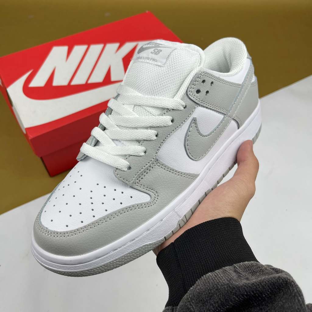 Giày SB Dunk Low Grey Fog, SB Xám Trắng - Than.Shoes