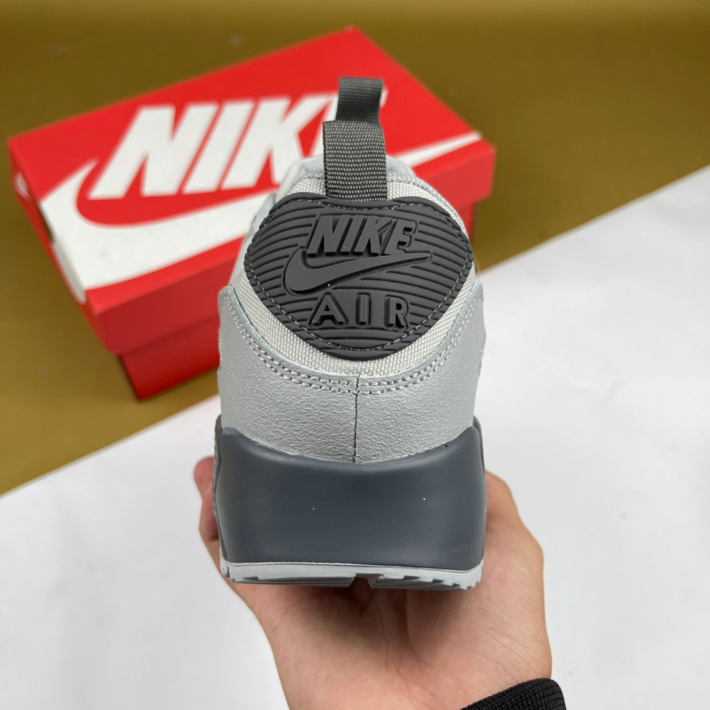 Giày Max 90 Surplus Wolf Grey Pink Salt, Max 90 Xám Full - Than.Shoes