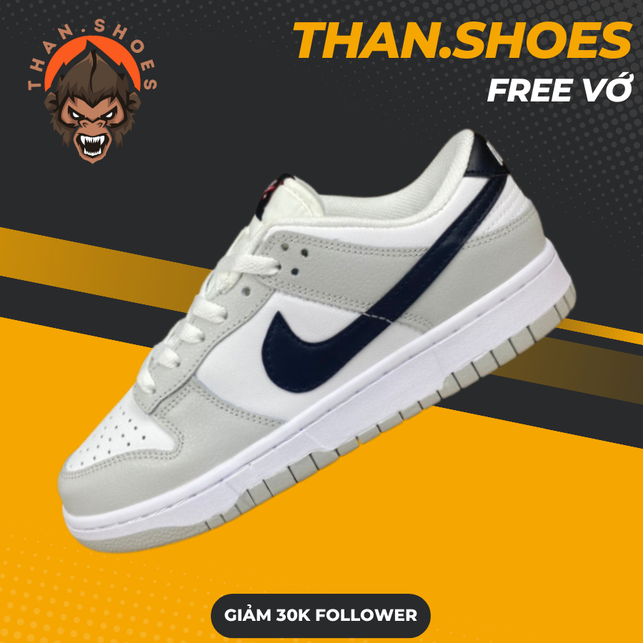 Giày SB Dunk Low Retro SE Jackpot Grey Fog, SB Xám Trắng Móc Đen - Than.Shoes