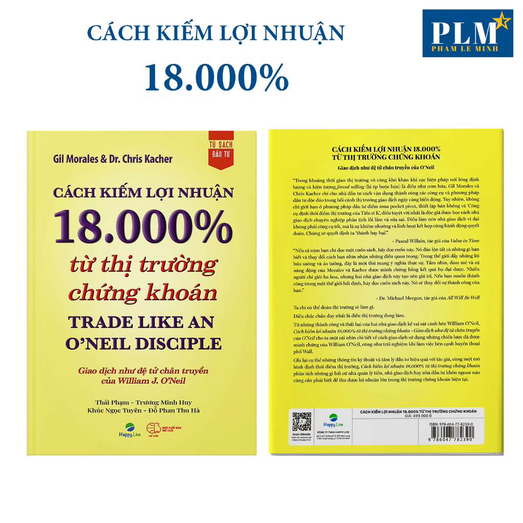 Bộ sách - Combo O’neil & Môn đệ: Nhà Đầu Tư Thành Công, Làm Giàu từ Chứng Khoán, Hướng Dẫn Thực Hành CANSLIM, 18.000%