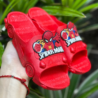 Dép đúc nguyên khối ô tô, hình siêu nhân, dép Spiderman cho bé