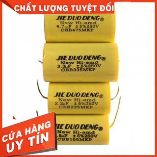 Tụ Vàng cản loa treble loa trung 250v chọn thông số phù hợp: Giá 1 chiếc