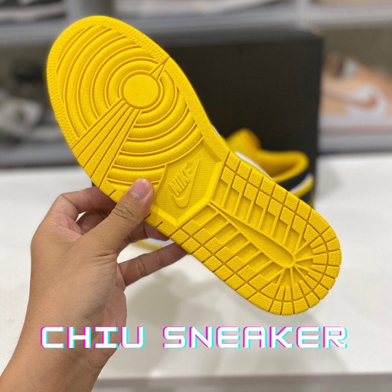 Giày sneaker nam nữ Jordan 1 low Taxi phiên bản cao cấp giày jordan cổ thấp vàng likeauth