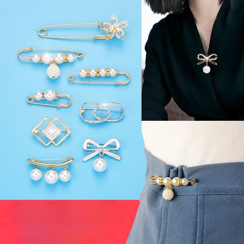 Set Ghim Cài Quần Áo 8 Chi Tiết Xinh Xắn Kiểu Mới Hot