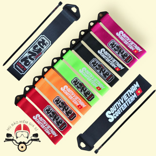 Móc Dây Cảng Xe Điện Đầu Nhựa Dây Poly Cao Cấp Trang Trí Xe Đua Racing Nhiều Mẫu Độc Lạ kèm dây rút.